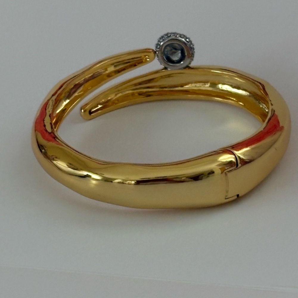Brand New with Tag Alexis Bittar Solanes Pavé Orb Bypass Hinge Bracelet - Picture 5 of 8
